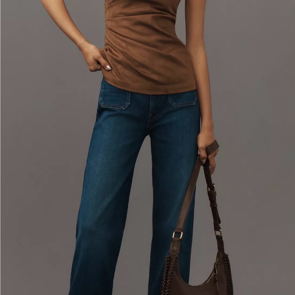 Mother Nwt The Patch Pocket Rambler Zip Sneak Jeans Size: 26